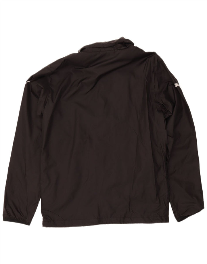 PUMA Chaqueta impermeable con capucha para hombre UK 38 Medium Black Nylon