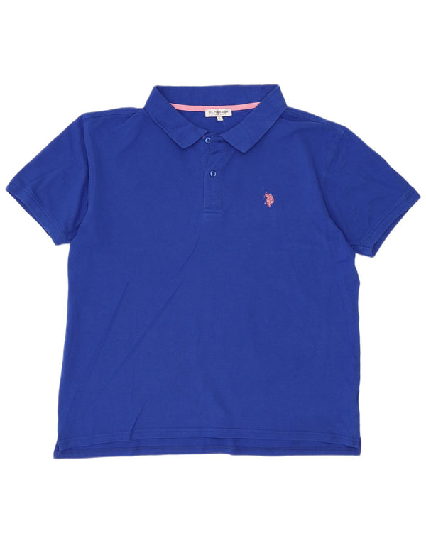 Asociación de Polo de EE. UU. Camisa Hombre XL Algodón Azul