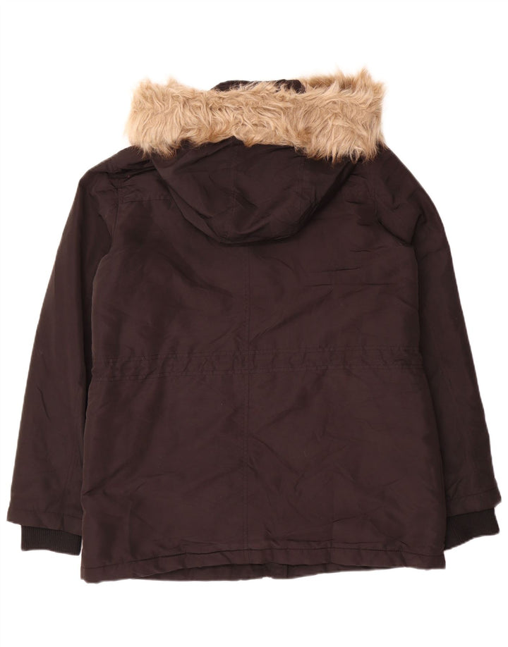Parka con capucha Oasis para mujer UK 44 Medium Black