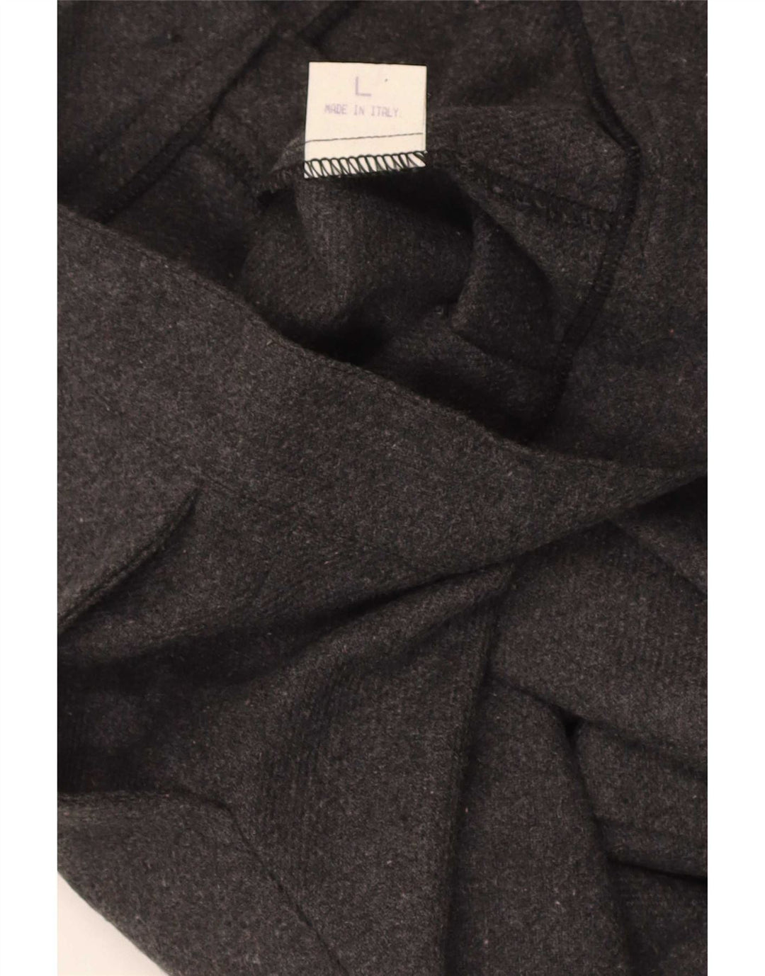 Vintage mujer alta altura casual pantalones cortos grandes W28 poliéster gris