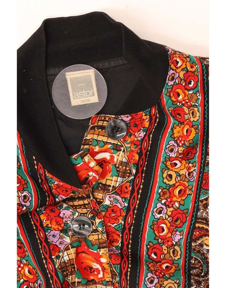 Astor Chaqueta Bomber Extragrande para Mujer EU 36/38 Small Multicolor Paisley