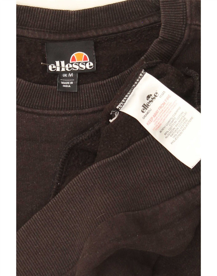 Ellesse Hombre Sudadera Jumper Algodón Marrón Medio