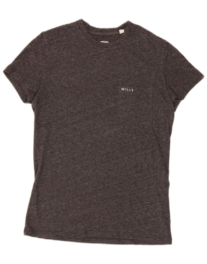 JACK WILLS Camiseta para hombre Top Small Grey Moteado