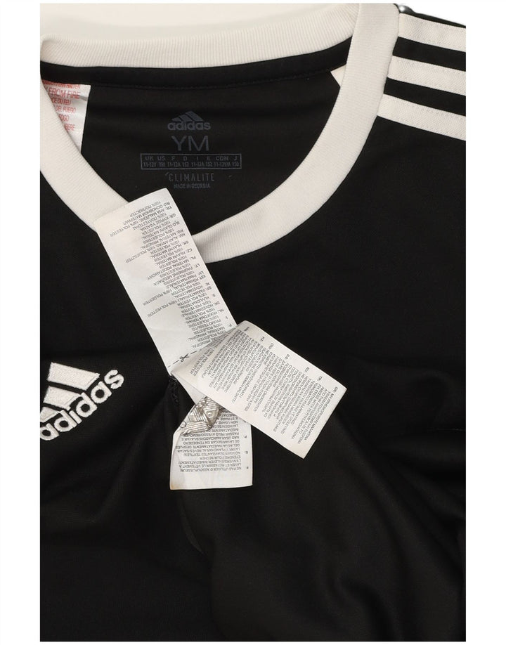 Adidas Chicos Climalite Camiseta Top 11-12 Años Mediano Negro Poliéster
