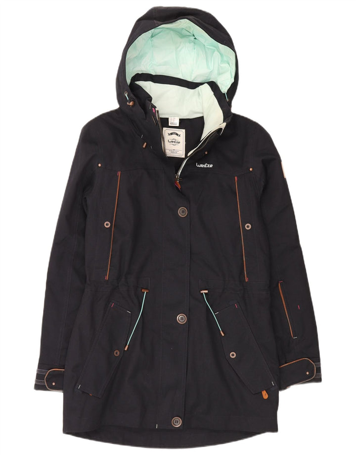 Parka con capucha Wedze para mujer DECATHLON EU 36 Small Azul marino Poliéster