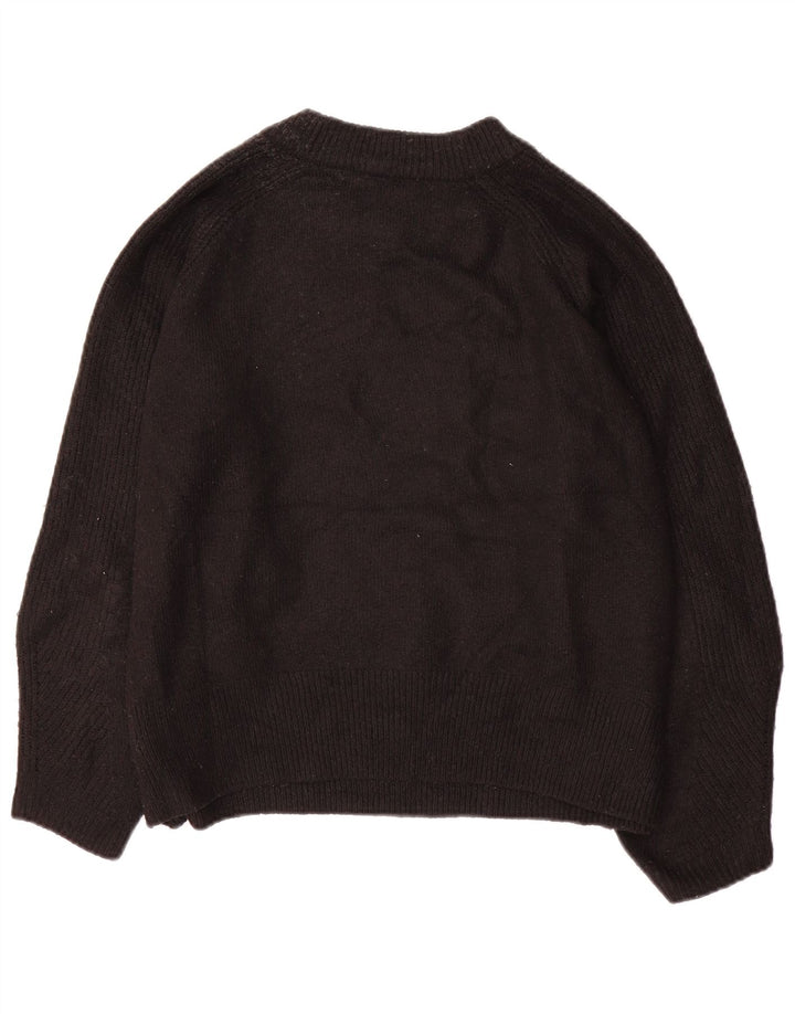 Marks & Spencer Jersey extragrande con cuello redondo para mujer, talla 40, color negro