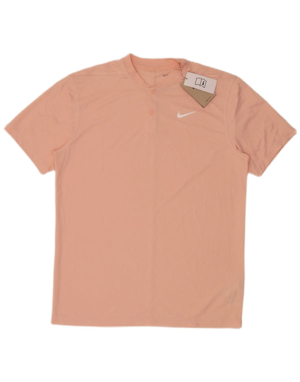 Camiseta Nike Dri Fit para hombre Top poliéster rosa medio