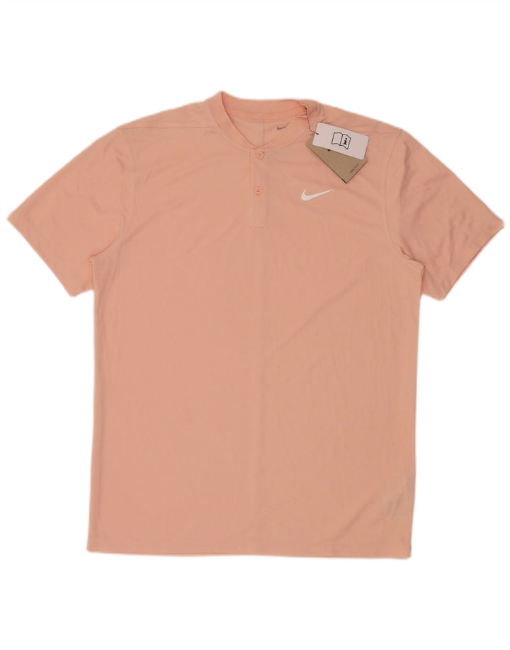 Camiseta Nike Dri Fit para hombre Top poliéster rosa medio