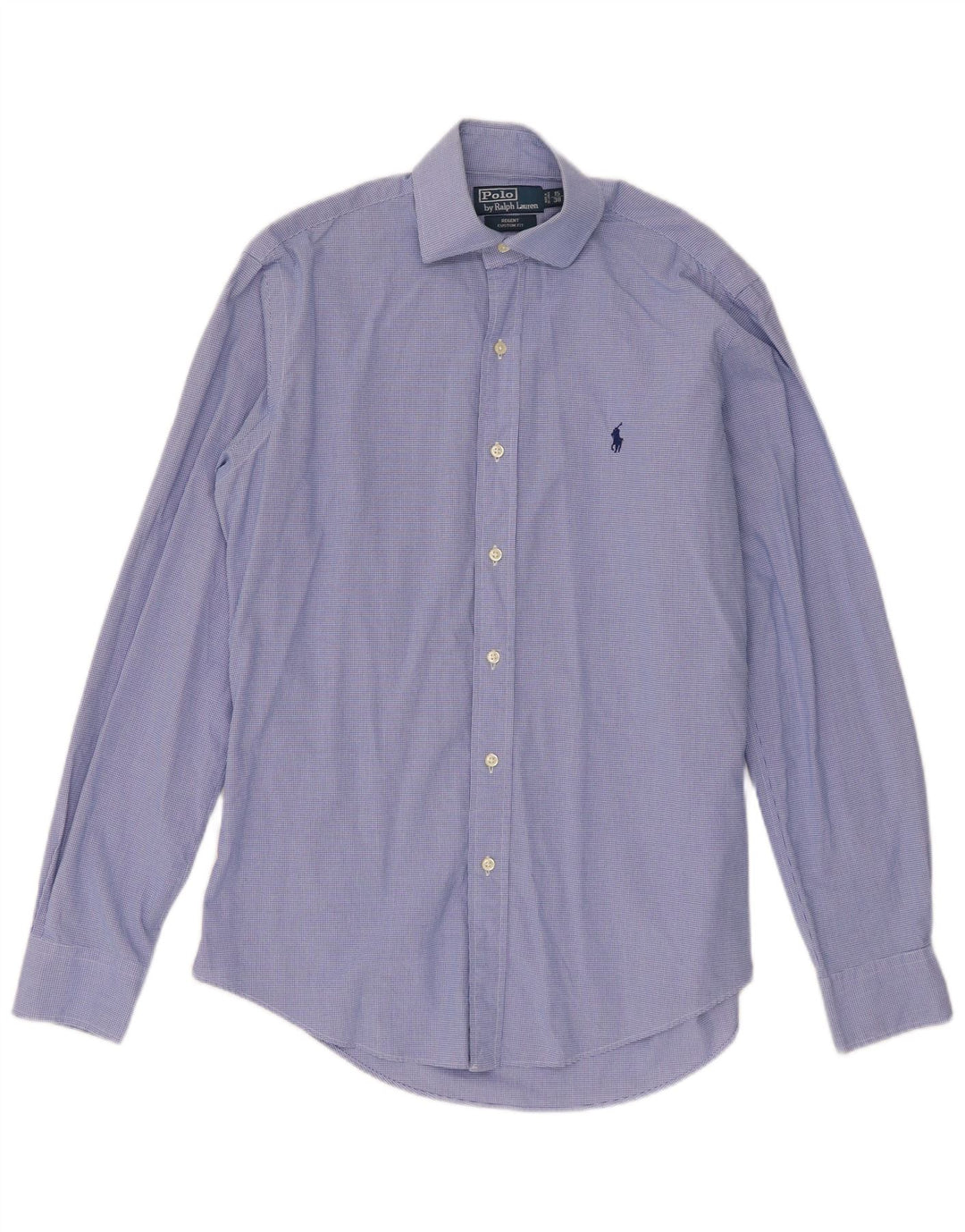 Polo Ralph Lauren Camisa Regent para hombre Talla 38 15 Cuadros azules medianos