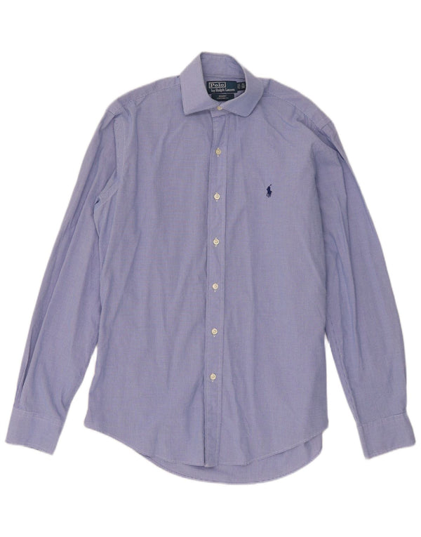 Polo Ralph Lauren Camisa Regent para hombre Talla 38 15 Cuadros azules medianos