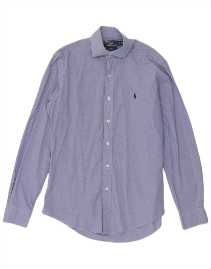 Polo Ralph Lauren Camisa Regent para hombre Talla 38 15 Cuadros azules medianos