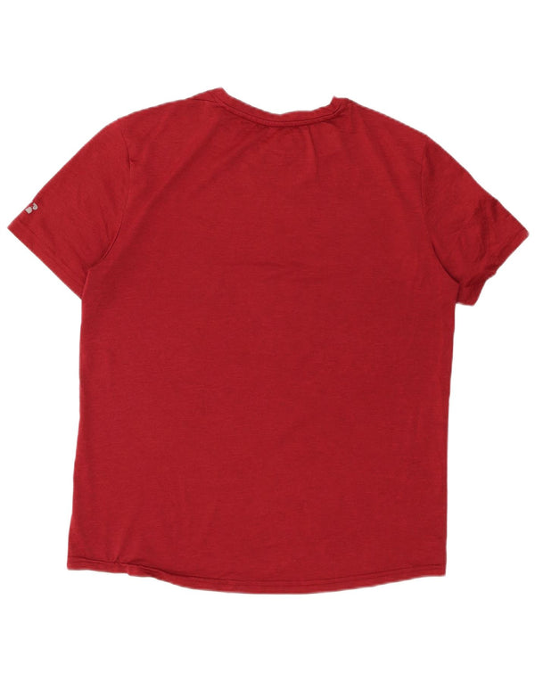 RUSSELL ATHLETIC Camiseta Dri-Power para hombre UK 38/40 Medio Rojo Poliéster