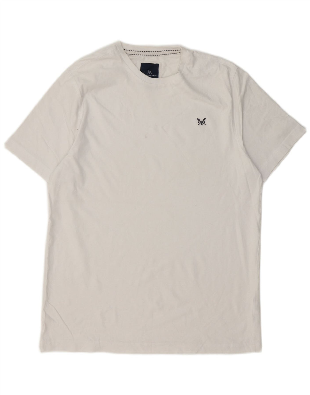Crew Clothing - Camiseta para hombre, talla grande, algodón blanco
