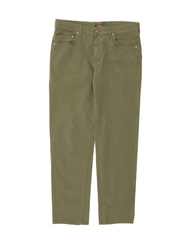 CARRERA Mens Regular Regular Casual Trousers IT 50 Large W34 L30 Green Vintage Carrera and Second-Hand Carrera from Messina Hembry 