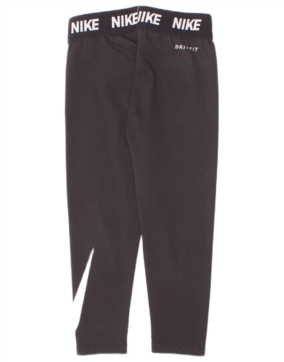 Nike Leggings Dri Fit Graphic para niñas 4-5 años Pequeño Negro Poliéster