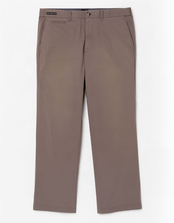 Marks & Spencer Pantalones chinos rectos para hombre W36 L29 Algodón gris