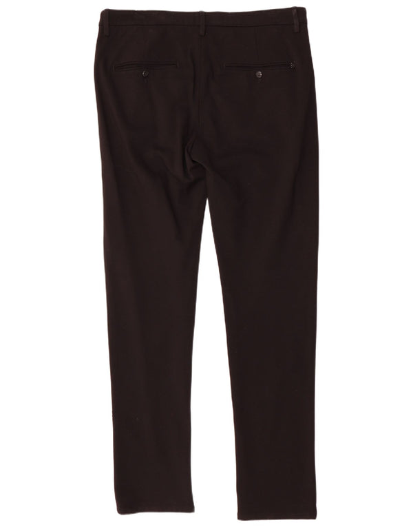 Dondup Pantalón chino slim para hombre W36 L34 Viscosa negra