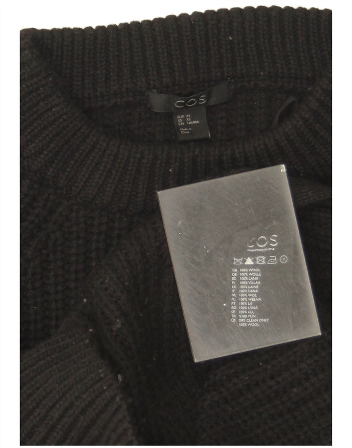 Cos Jersey de cuello redondo para hombre XS Lana negra
