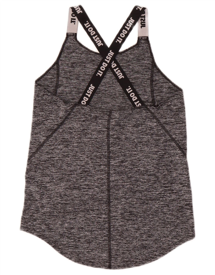 Nike Camiseta sin mangas estampada para niñas 12-13 años Grande Gris Poliéster moteado