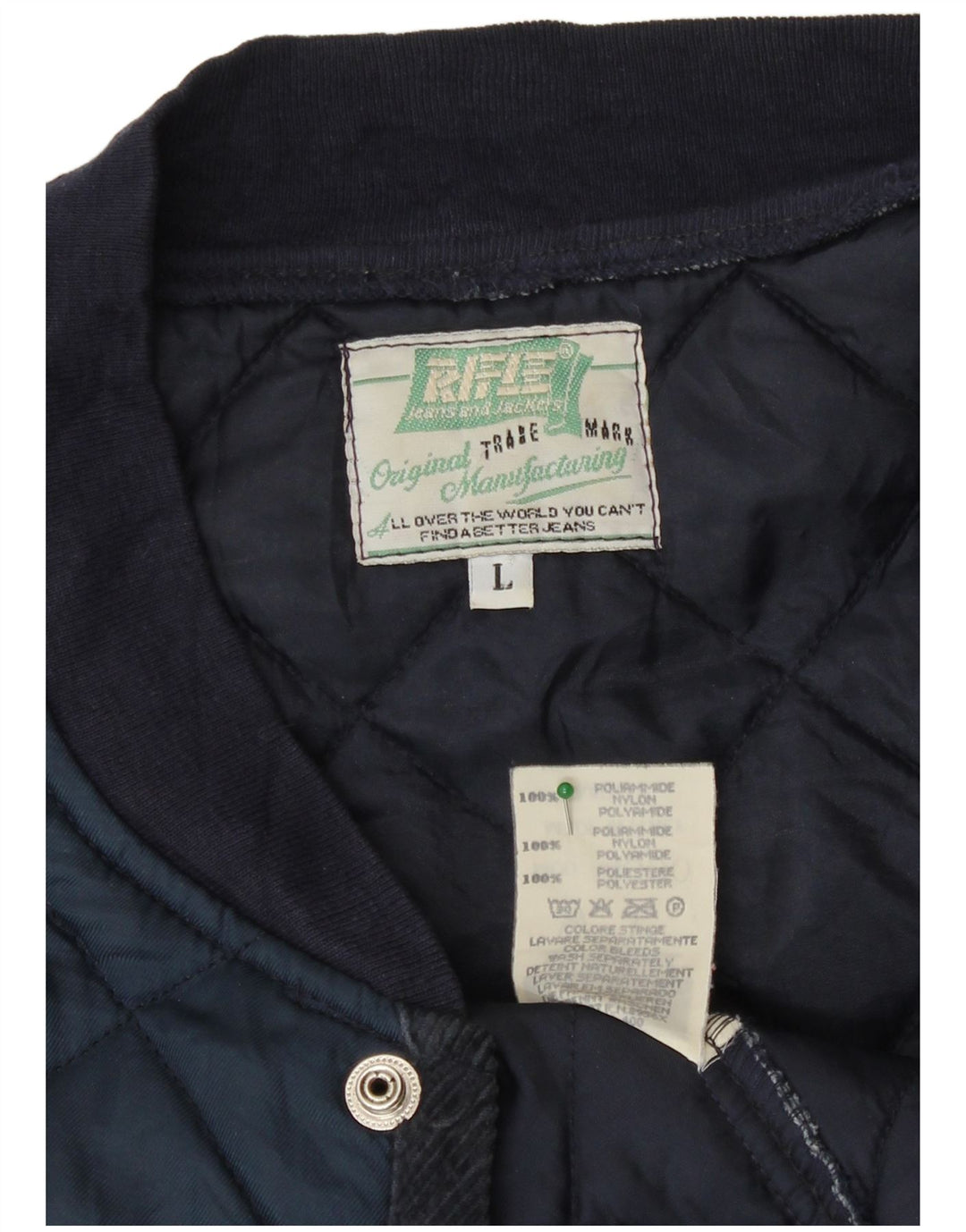 Rifle Chaleco acolchado para hombre UK 40 Large Poliamida azul marino