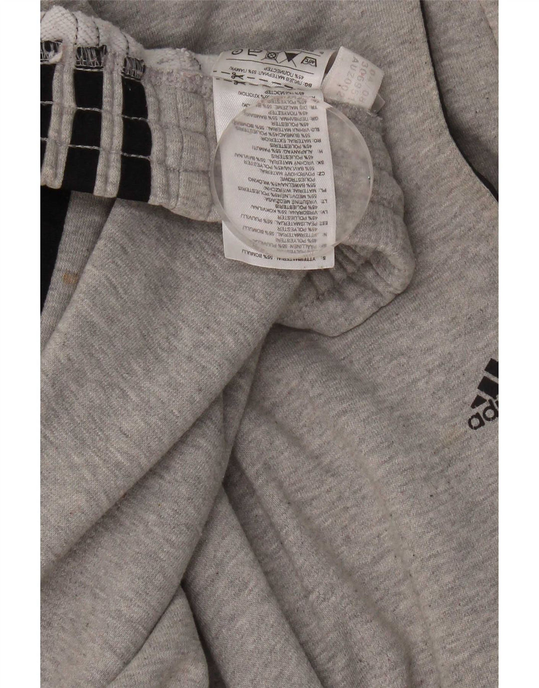 Adidas - Pantalón de chándal para hombre, talla 2XL, algodón gris