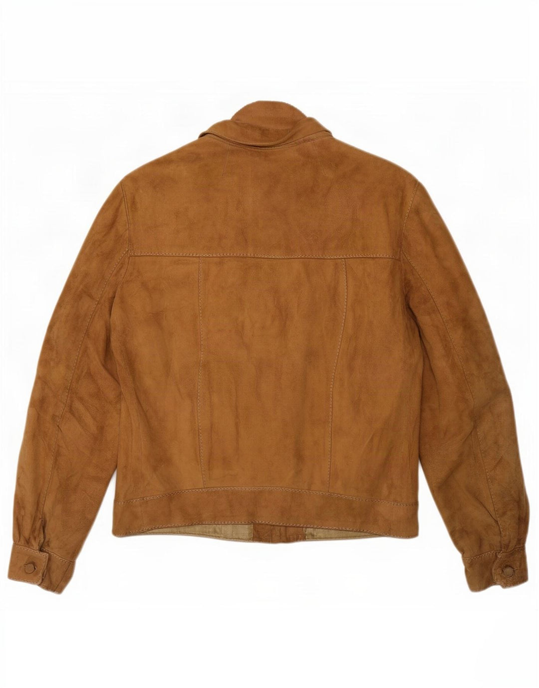 Vintage mujer ante chaqueta Reino Unido 14 marrón medio