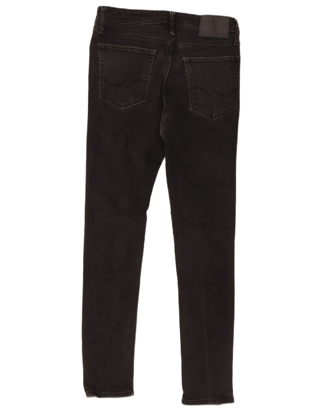 JACK & JONES Mens Liam Skinny Jeans W32 L32 Black Cotton