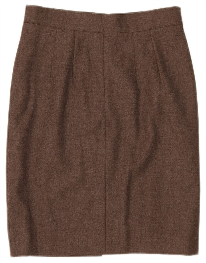 Falda lápiz VINTAGE para mujer W28 Marrón medio