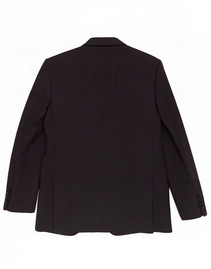 Marks & Spencer Chaqueta tipo blazer de 2 botones para hombre UK 42 Large Azul marino a rayas