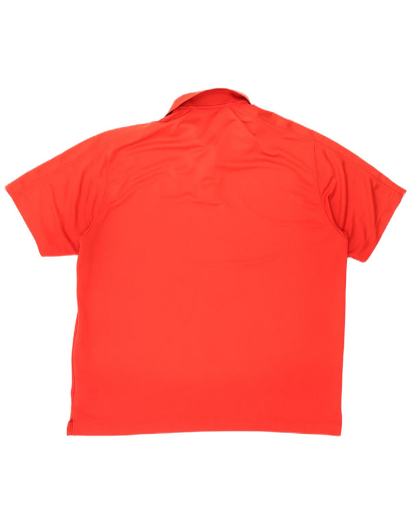 Polo NIKE Dri Fit para hombre UK 47/48 2XL Poliéster rojo
