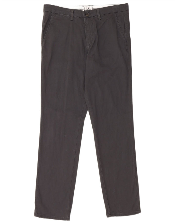 JACK & JONES Pantalón chino slim para hombre W32 L32 Algodón gris