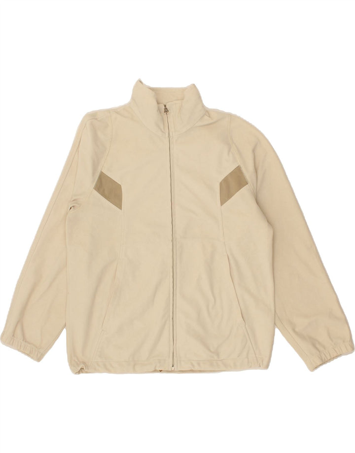 DIADORA Womens Tracksuit Top Jacket UK 16 Large Beige Polyester Vintage Diadora and Second-Hand Diadora from Messina Hembry 