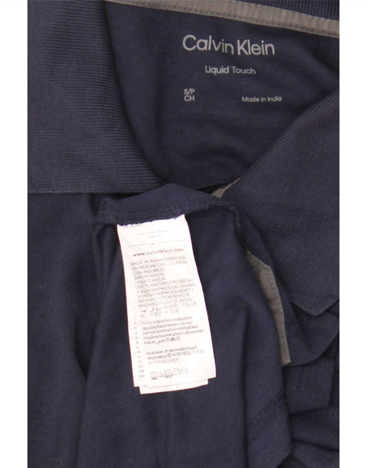 Polo Calvin Klein para hombre pequeño algodón azul marino