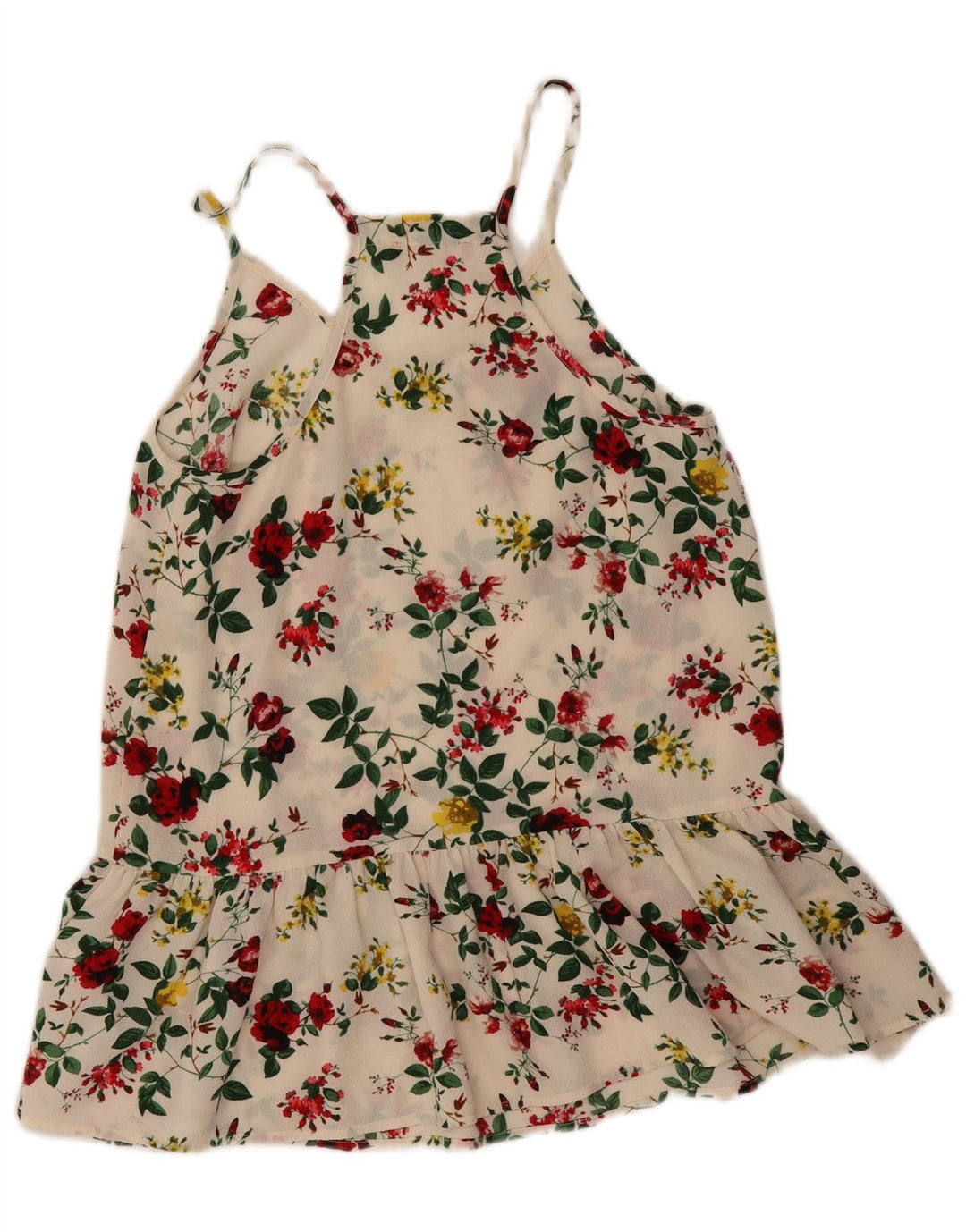 Guess Vestido de verano para mujer UK 6 XS Off White Floral Poliéster