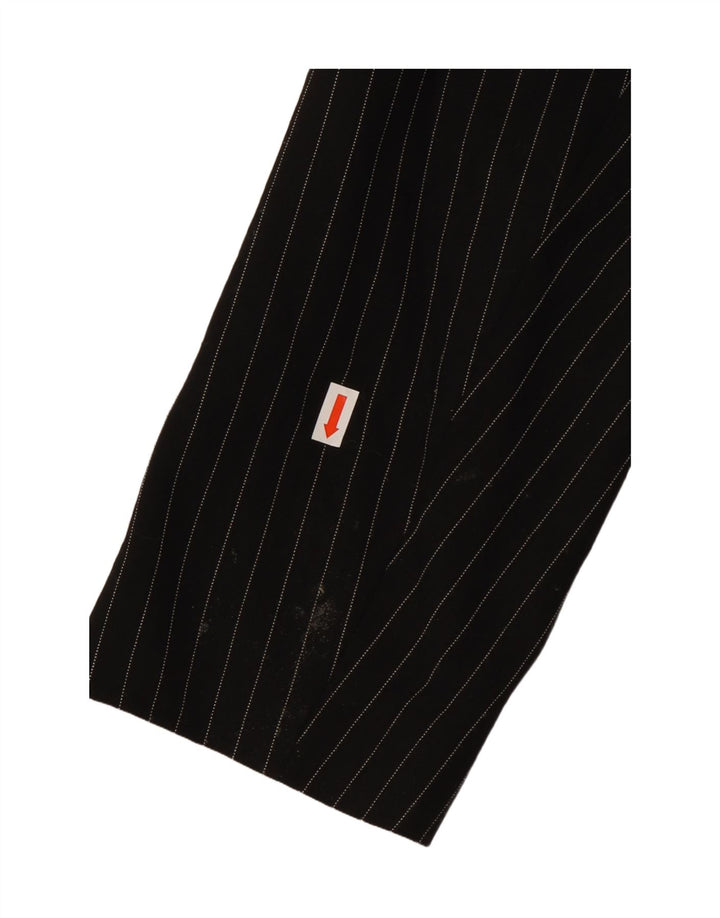 RENATO BALESTRA Chaqueta tipo blazer de 3 botones para mujer IT 46 Grande a rayas negras