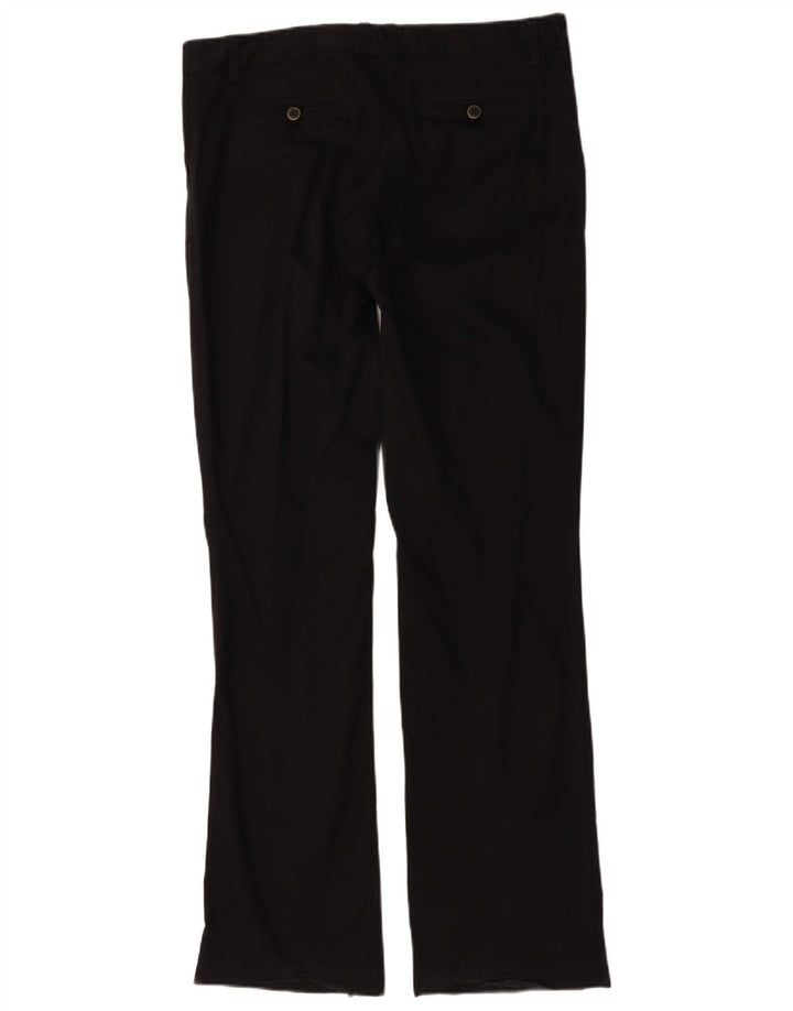 Pantalón Chino Bootcut Mujer Massimo Dutti W34 L32 Algodón Negro