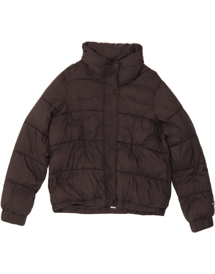 DKNY Womens Graphic Padded Jacket UK 16 Large Black Nylon Vintage Dkny and Second-Hand Dkny from Messina Hembry 