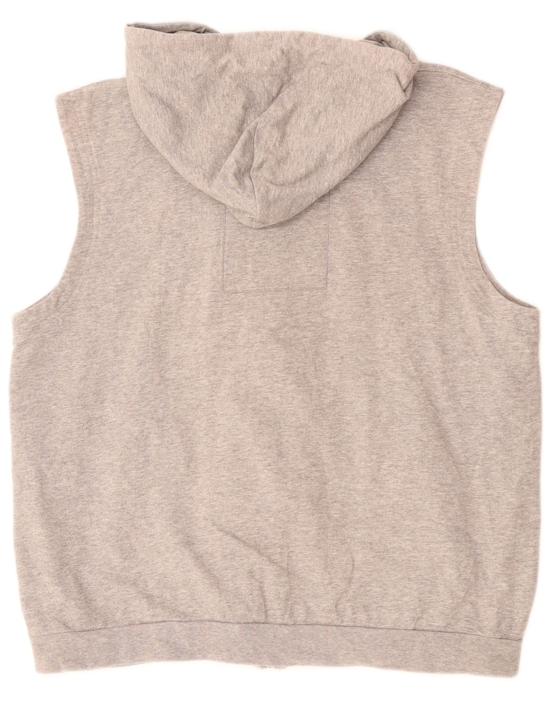 NIKE Sudadera con capucha sin mangas y cremallera para hombre UK 39/41 Algodón gris medio