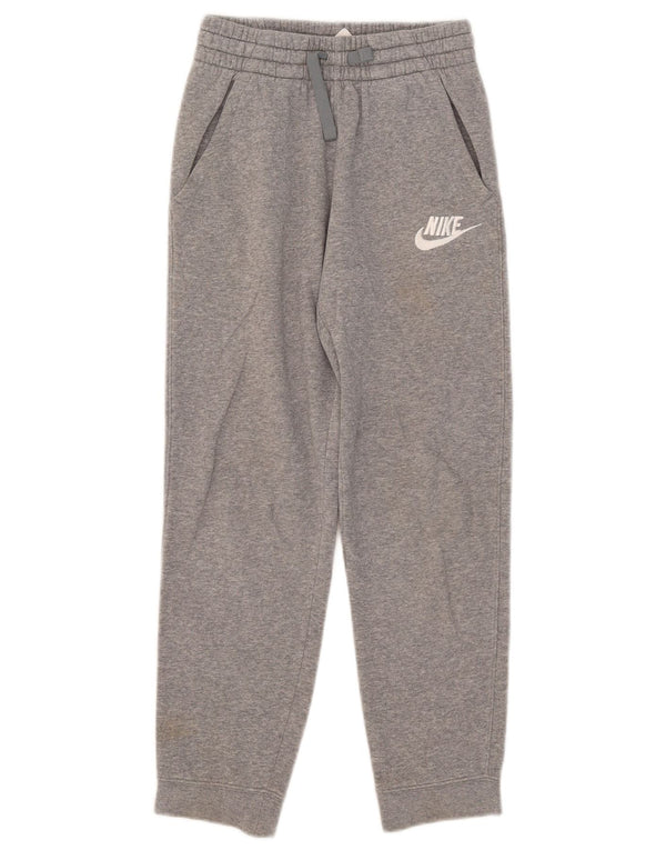 Nike - Pantalón de chándal para niño, 10-11 años, algodón moteado, gris medio