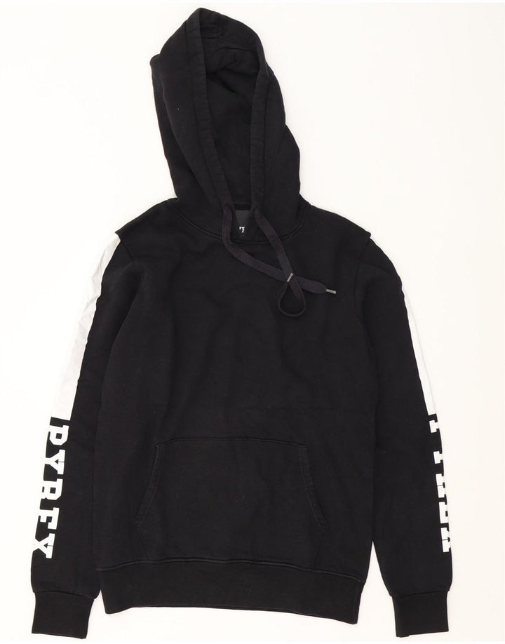 Pyrex Hombre Sudadera Con Capucha Gráfica Jersey Pequeño Negro Colorblock Algodón