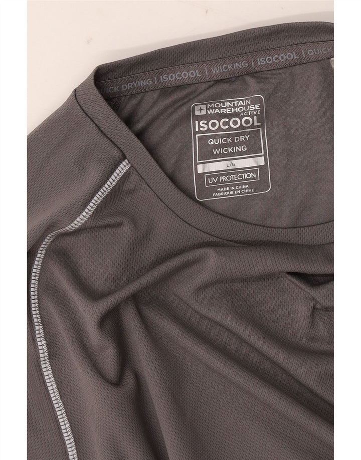 MOUNTAIN WAREHOUSE Camiseta IsoCool para hombre Top Grande Gris