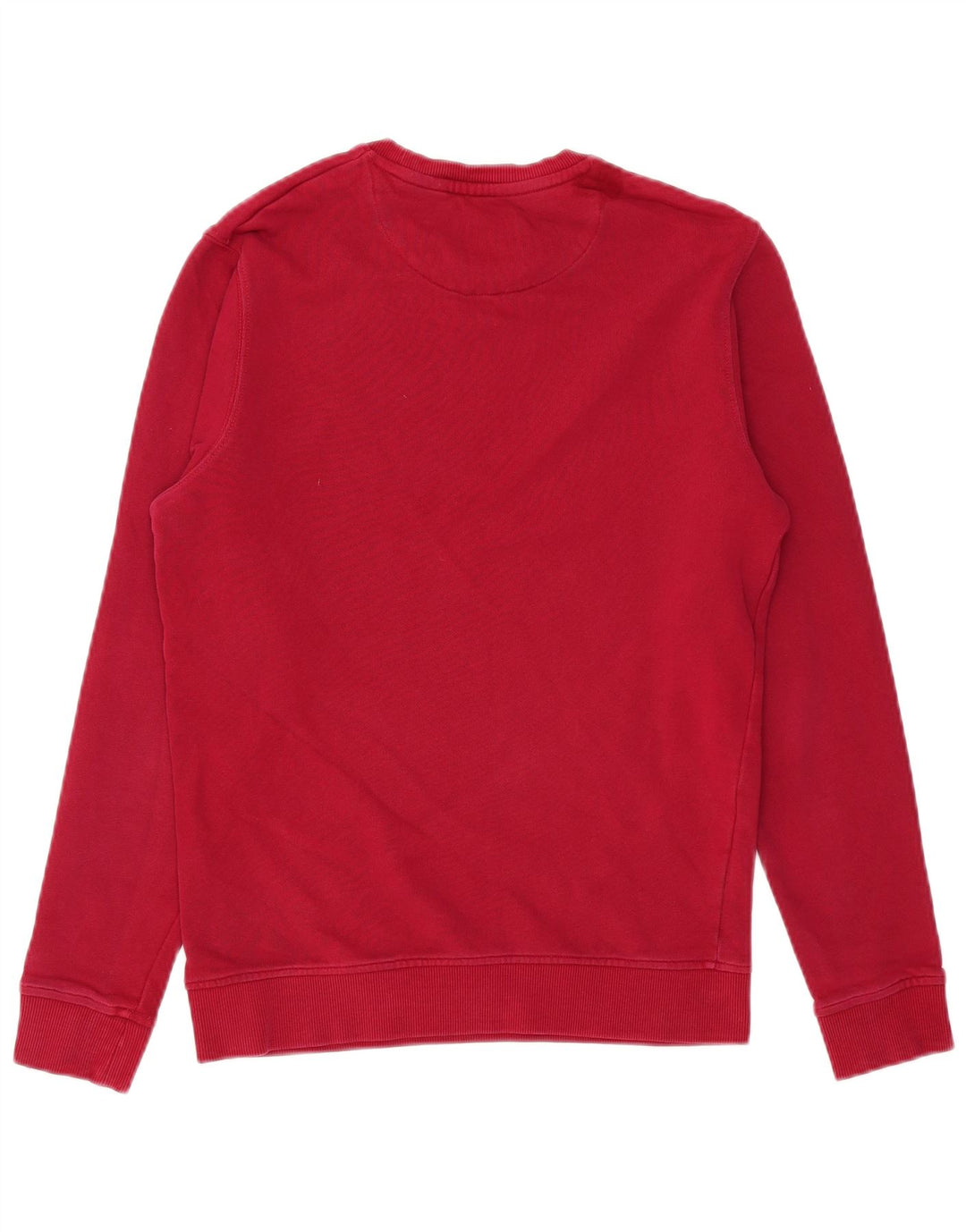 LYLE & SCOTT Sudadera tipo jersey para hombre pequeña de algodón rojo
