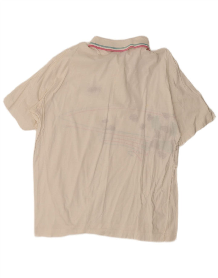 Fila Polo gráfico para hombre IT 54 XL Blanco a rayas