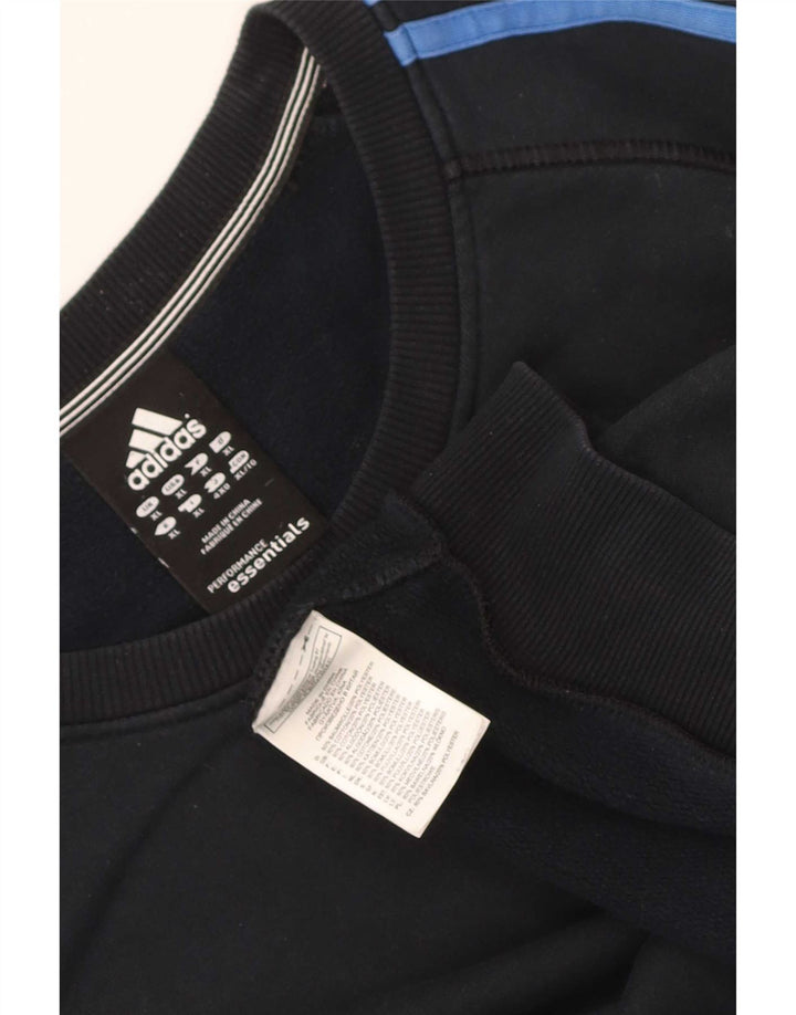 Adidas Hombre Sudadera Jumper XL Negro Algodón