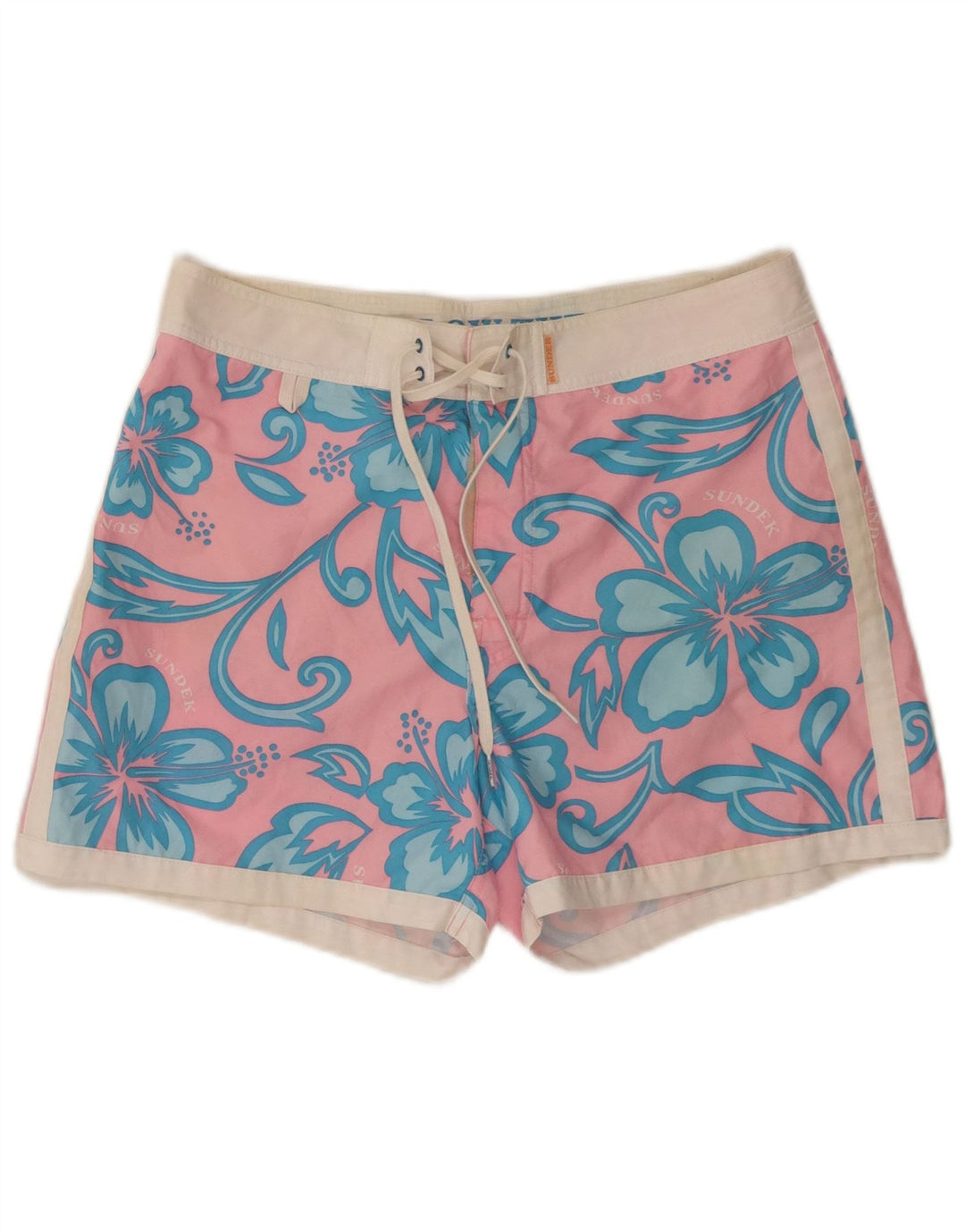 Sundek Bañador con estampado gráfico para hombre Poliéster floral rosa medio