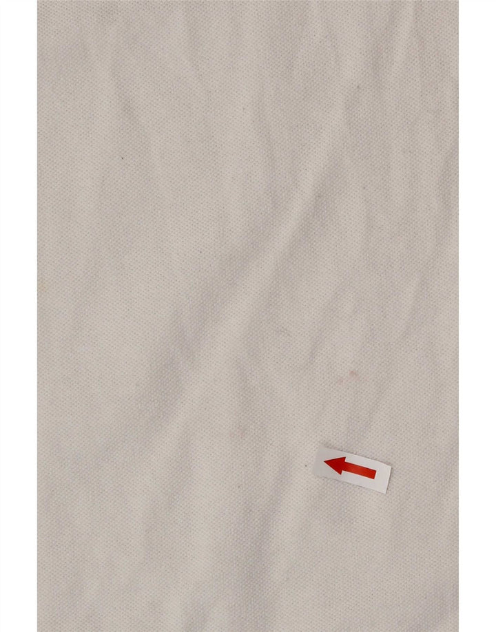 Jack Wills Polo para hombre pequeño de algodón blanco