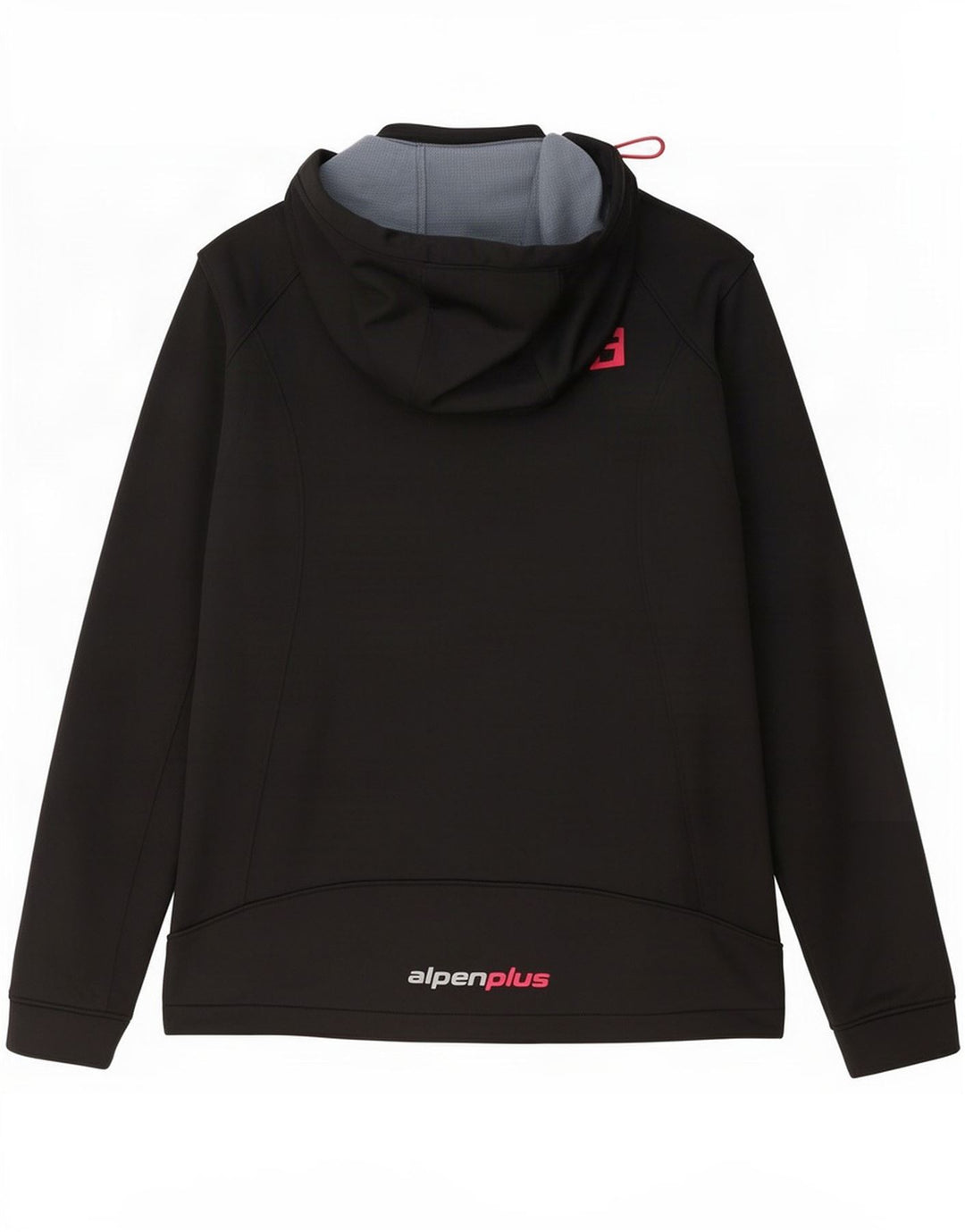 Alpen Moden Chaqueta cortavientos con capucha para mujer UK 40 XL Poliéster negro