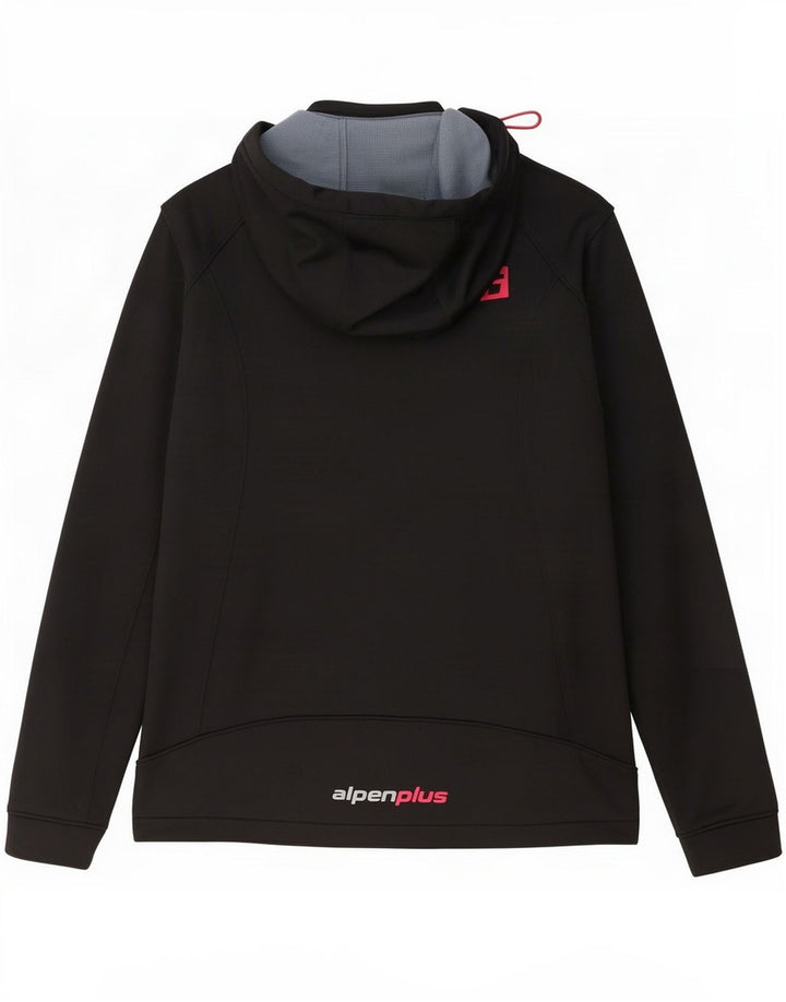 Alpen Moden Chaqueta cortavientos con capucha para mujer UK 40 XL Poliéster negro