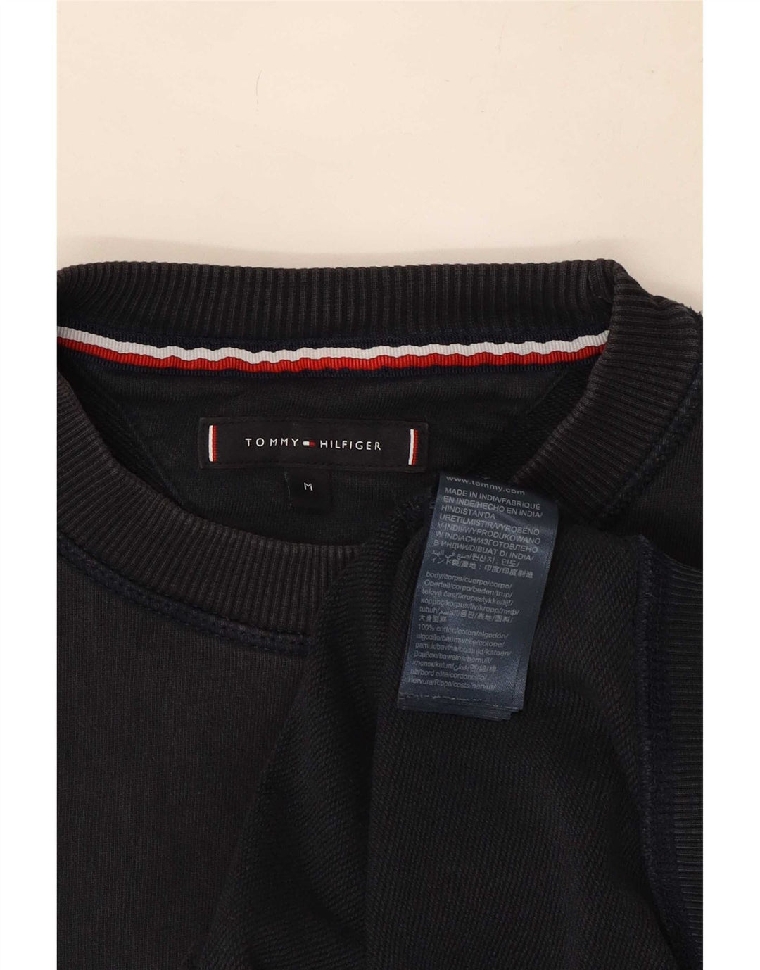 Tommy Hilfiger Hombre Sudadera Gráfica Jumper Medium Azul Marino Rayas