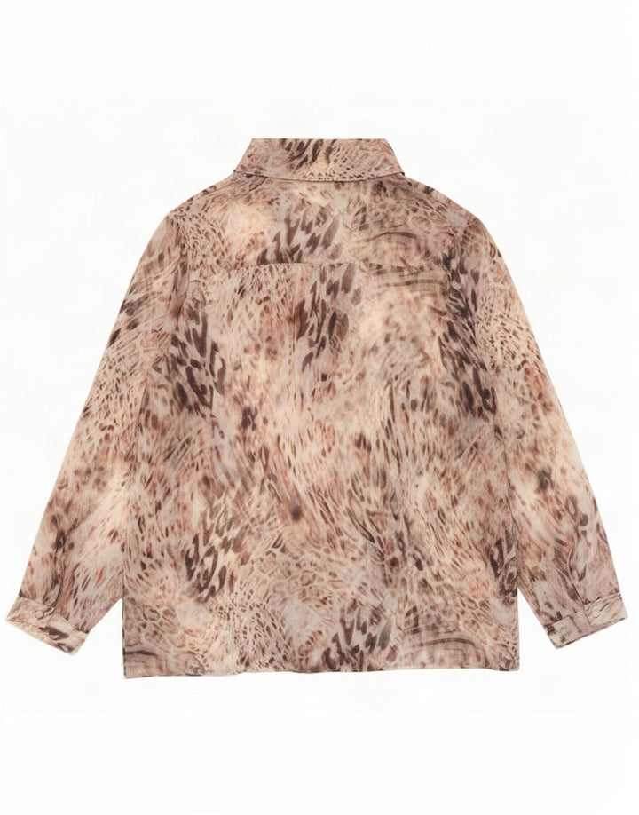 Lipsy Blusa transparente para mujer, talla 44, talla grande, multicolor
